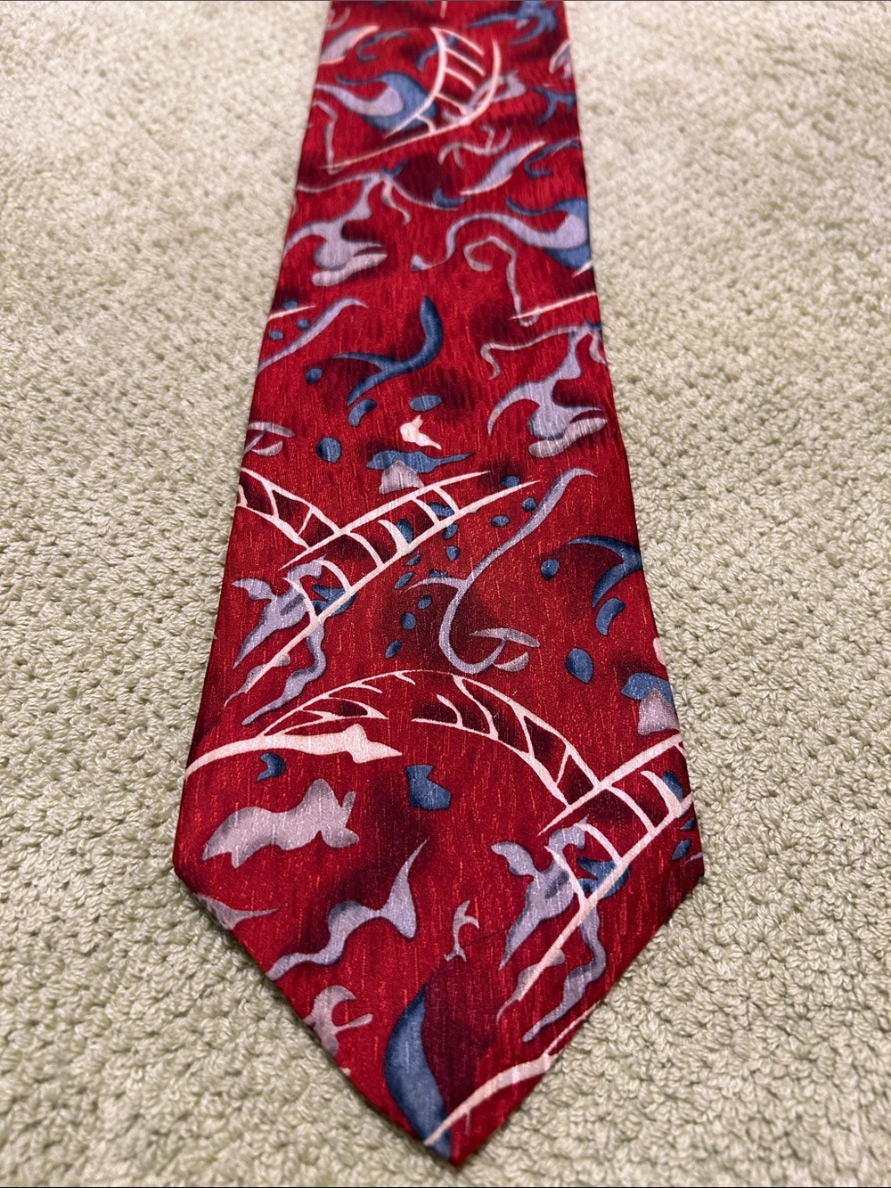 Cocktail Collection Classic Red Patterned Men's Tie